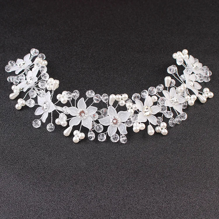 Wedding Bride Headgear Handmade Floral Ornaments Wedding Hair Accessories Corolla Accessories