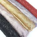 S535 Soft Aluminum Metal Chainmail Mesh Fabric Metallic Fishnet Fabric Sequin for Dress Bags