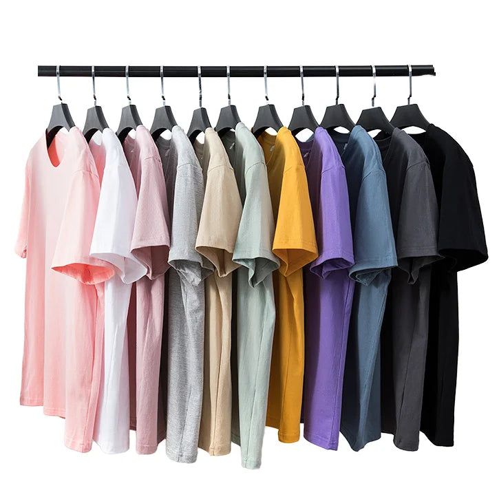 Wholesale Customizable 100% Cotton Men's T-Shirt Comfortable Knitted Sweat Absorbent Soft Embroidered Logo Formal Work Style