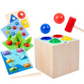 Starting Point 5-in-1 Montessori Wooden Educational Puzzle Game for Preschool Kids 2-8 Years Old Unisex Learning Toy