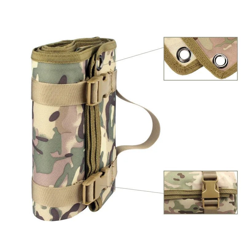 Outdoor Tactical Roll up Shooting Mat Folded Training Shooters Pad for Hunting Range Sniper Camping Pad