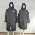 Factory Custom Winter Windproof Waterproof Dry Surfing Robe Thicker Sherpa Fleece Changing Robe Hooded Poncho Coat