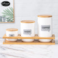 SWT Ceramic Coffee Storage Jar Sugar Jar 260ml 800ml 1000ml New Bone China Ceramic Storage Jar Canister
