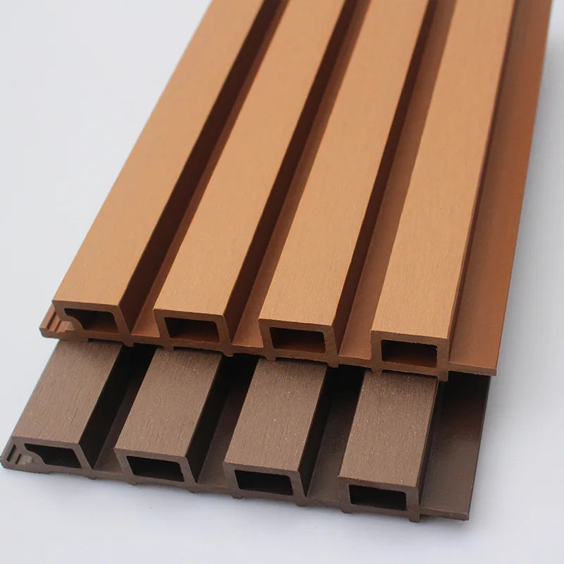 WPC Outdoor Composite Wall Panel Wooden Wall Panel Outside Co-extruded Fluted Wall Cladding