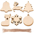 Christmas Pendant Home Decoration Products Wood Crafts Creative Carving Wooden Terront Tree with Proposal Gifts