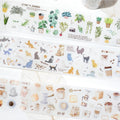 2M/Roll PET Tape the Shape of the World Series Ins Landscape Handbook DIY Material Decorative Loop Stickers