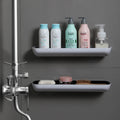 Bathroom Rack Plastic Toilet  Gargle Towel Storage Rack Perforation-Free Wall Mounted  Standard Rack