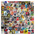 100PCS Cool Funny Helmet Decorative Construction Worker Electrician Welder Hard Hat Sticker