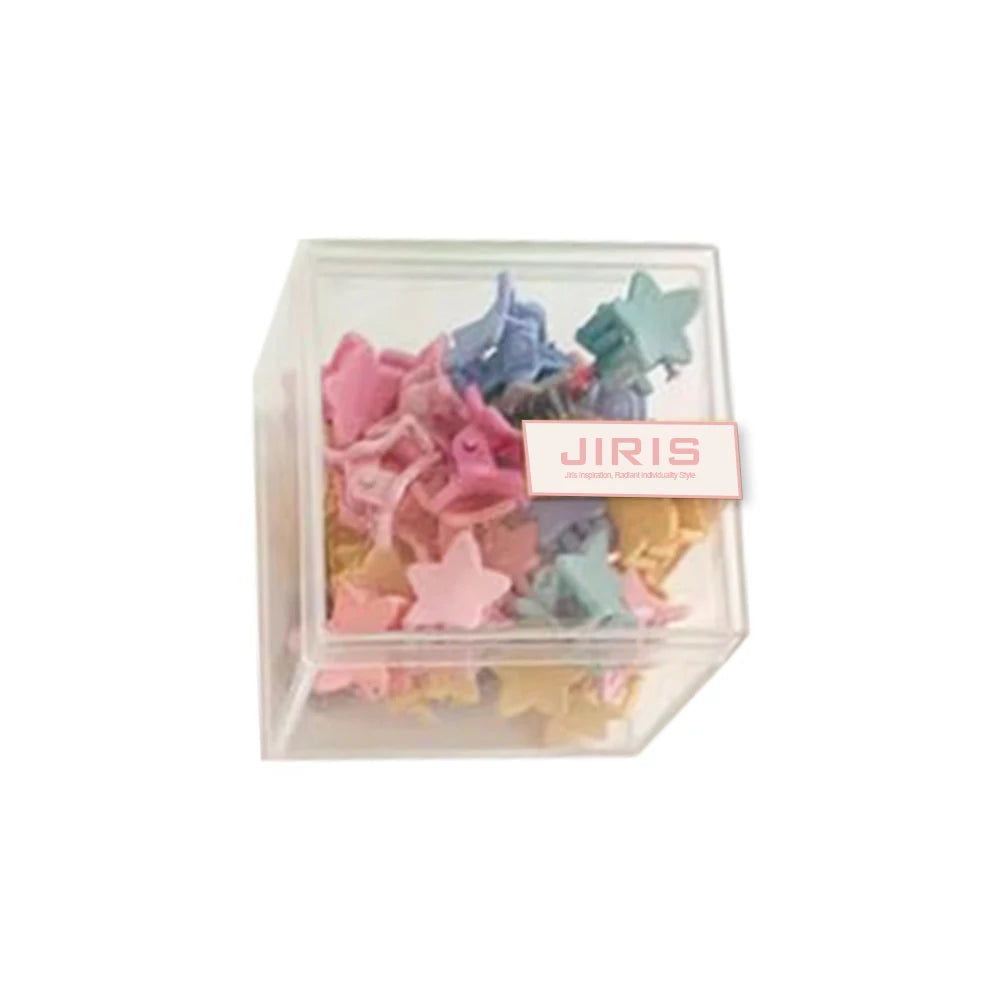 JIRIS 36pcs Per Box Kids Flower Star Animal Mini Hair Claw Clips Girls Cute Hair Clips Style Decoration Accessories for Kids