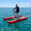 Water Sports Equipment Pontoons Riding Bike Inflatable Water Bike Bicycle Sea Bike Pedal for Lake