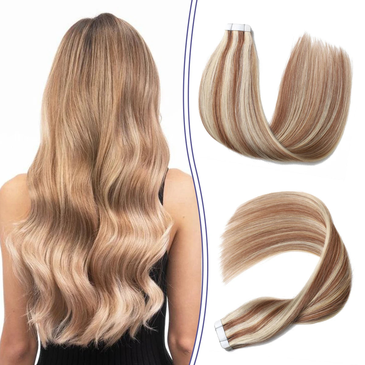 Wholesale 100% Virgin Russian Remy Tape Hair Extensions Double Drawn Tape in Hair Extensions Virgin Human Tape Hair