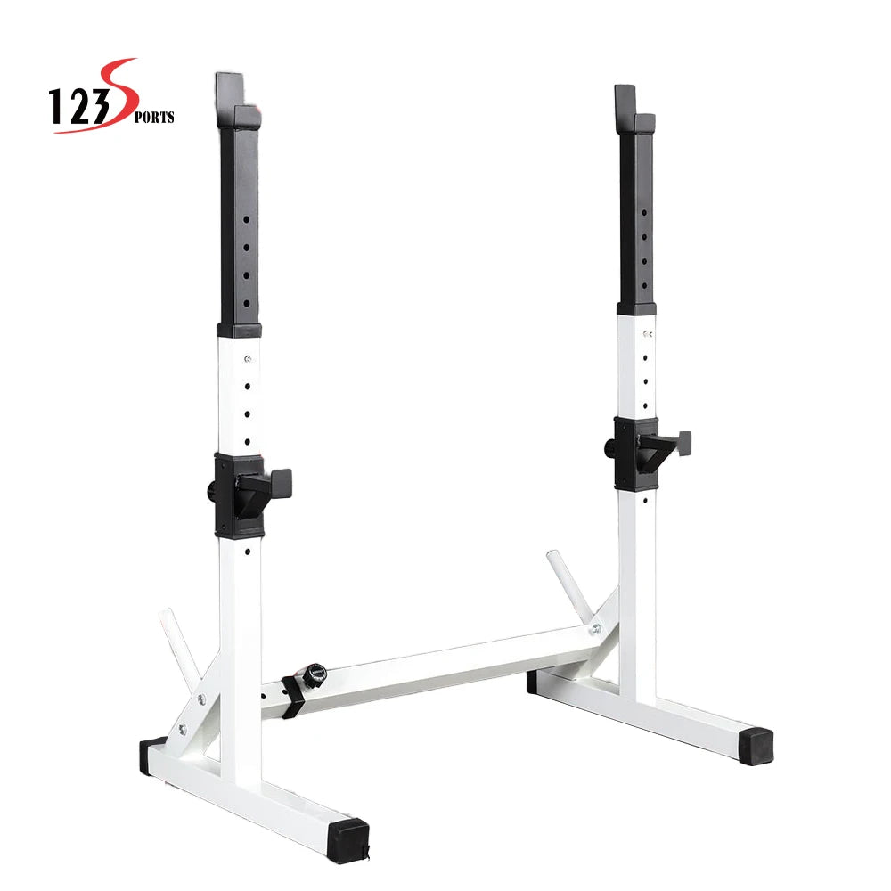 123Sports Adjustable Gym Training Multifunction Equipment on Benches & Racks Barbell Stand