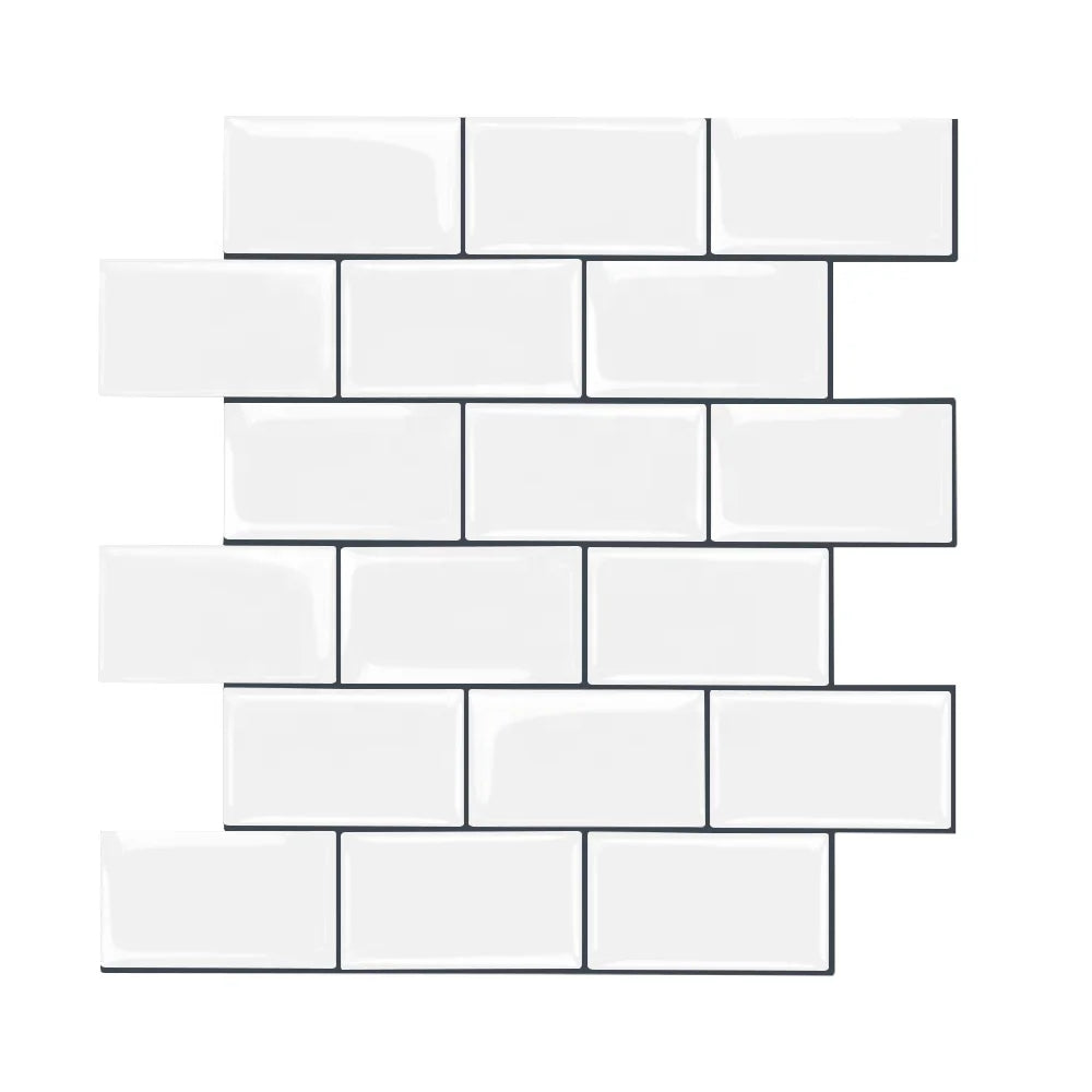 Hot Sale Self-adhesive Subway Tile High Quality Peel and Stick 3D Wall Tile for Kitchen Backsplash Bathroom