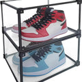 Best Seller Wholesale Price Stackable Plastic Shoes Boxes Rectangle Office Organizer with Injection Technics Free Sample