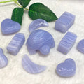 Paopao Mouse Hot Sales Natural Blue Lace Agate Mini Hand Carved Crystal Carving for Crafts Decoration