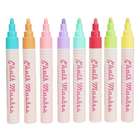Professional Reversible Tips Erasable Colorful Liquid Chalk Marker for Writing Board Glass Window