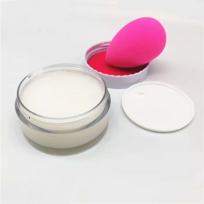 New Arrival Mini Makeup Brush Cleaning Box Aloe Fragrance Solid Soap Cleaning Tool