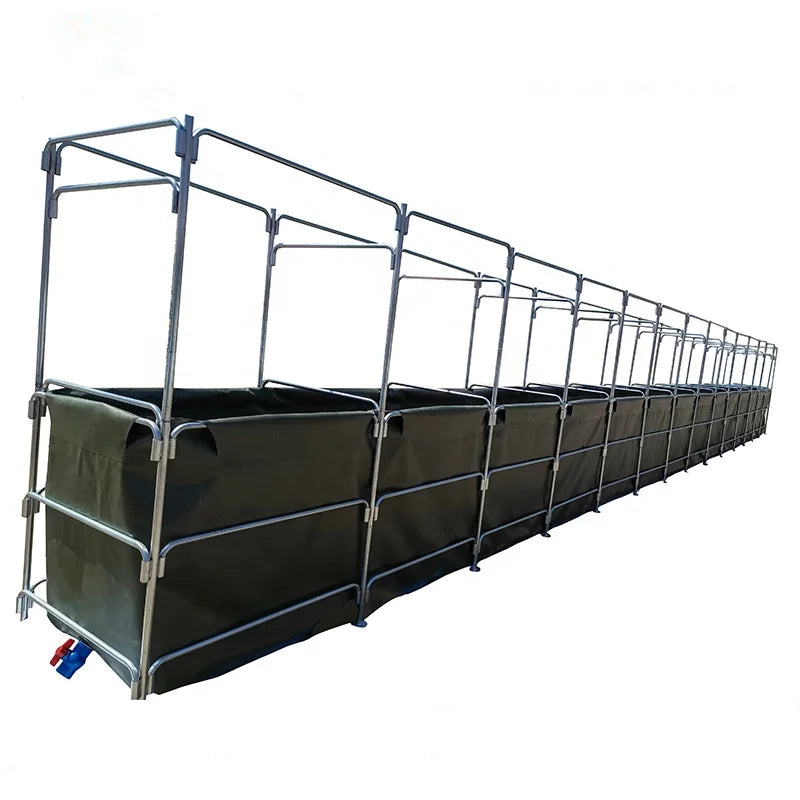 Hot Sale Biofloc tank Pvc Tarpaulin Indoor Recirculating Aquaculture System Crab Farming Crab Boxes