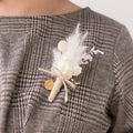 Top Seller 2025 New Arrival Handmade Wedding Supplies Dried Flowers Wrist Corsage Customized Design Bride Brooch Mother's Day