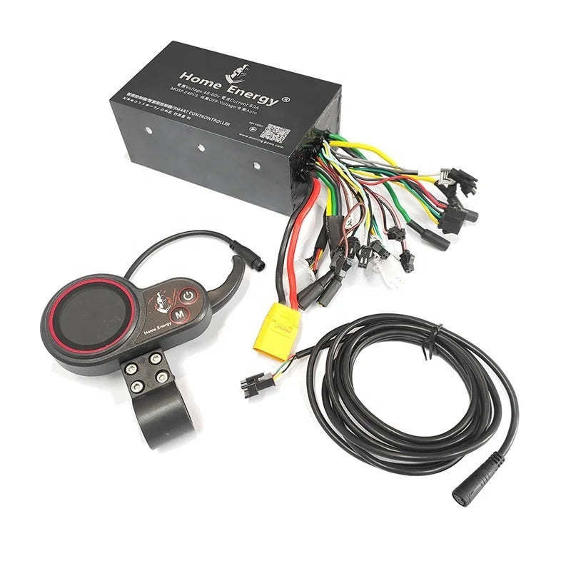 Dual Drive Controller With LCD 48v60v72v 50A70A90A120A160A Waterproof Cable for Electric Scooter Bike