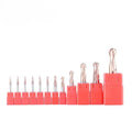 HRC55 Ball Nose End Mills CNC Solid Tungsten Carbide Milling Cutter Cutting Tools for Stainless Steel OEM ODM