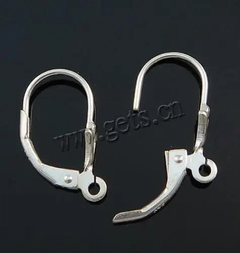 French Earrings Hooks 925 Sterling Silver Lever Back Earring Wires Findings 10x15mm