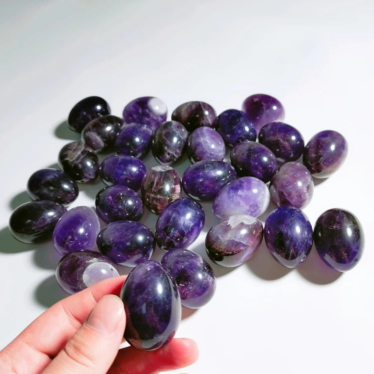 HUIYING Custom High Packaging Amethyst Stone Egg Yoni Eggs Massage Gift Set Crystal Crafts