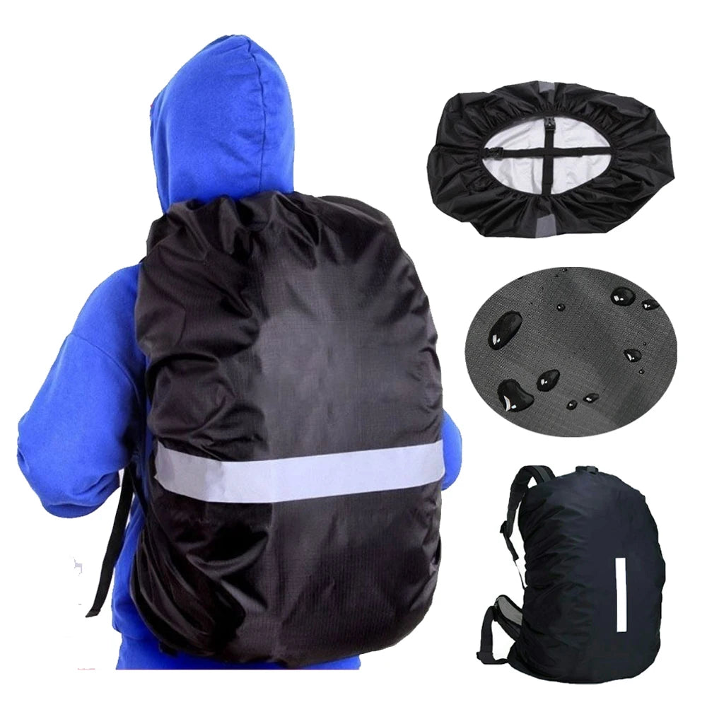 Custom Logo Backpack Reflective Waterproof Bag Camping Hiking Climbing Dust Raincover Bag