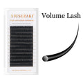 XIUSUZAKI Volume Professional Soft Mink Cashmere Lash Eyelash Extensions Trays Single Matte Black Individual Classic Lashes
