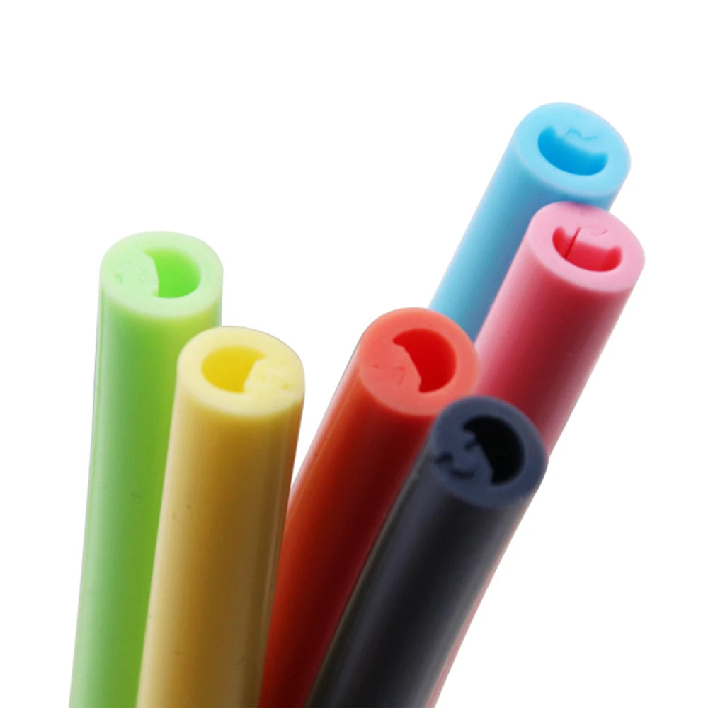 Openable Design Reusable Silicone Snap Straw Easier Washable New Silicone Straws