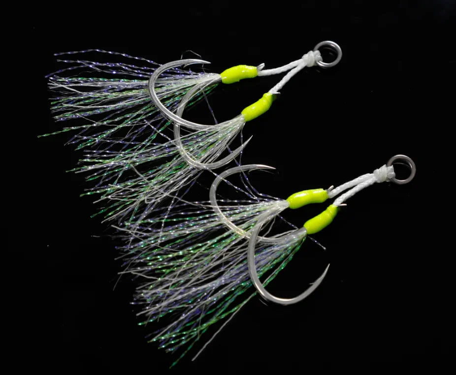 Noeby New Arrival Stock Stainless Steel Lead Jig Glow Assist Hook