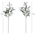 AL-0931 Simulated Green Plants Olive Branches 4 Forks with Fruit Wedding Home Photography Props Flower Arrangement Materials