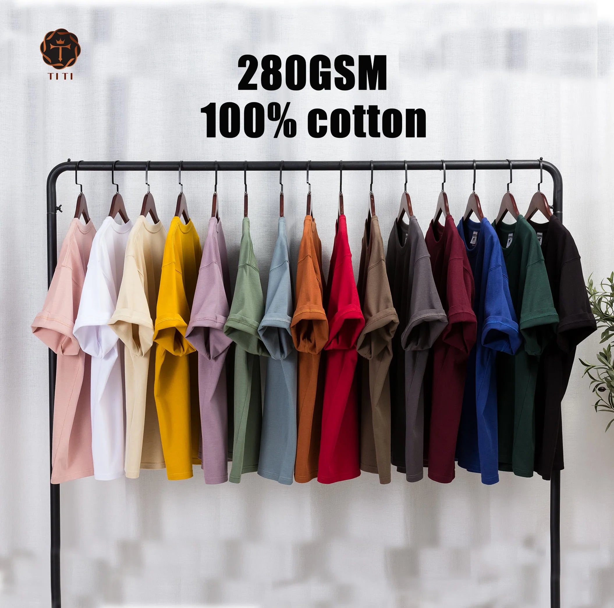 TT High Quality Puff Print Cotton Oversized Unisex T-shirt Drop Shoulder Luxury Heavyweight Custom T Shirt Men