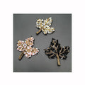 Hand-made Beaded Crystal Sequin Small Beads Sew-on Maple Leaf Patch DIY Accessories Shoes Jewelry Decoration Garment Patches