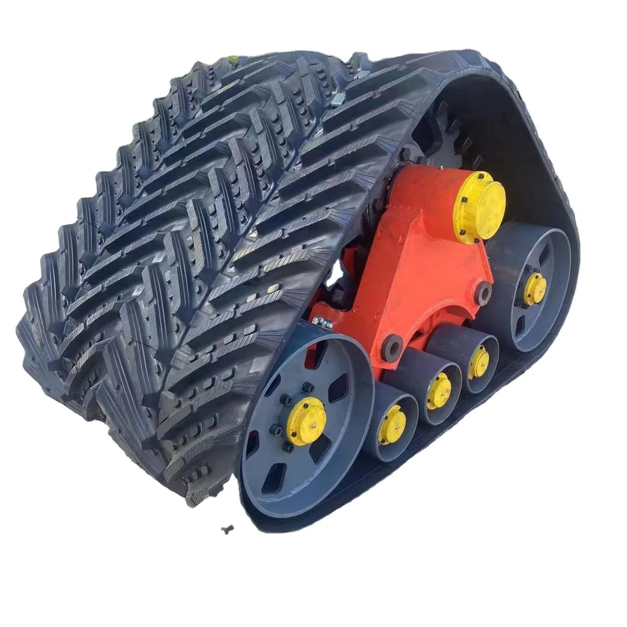 Factory Supply for John Deere Crawler Chassis Triangle Rubber Track Undercarriage for 3-20 Ton Farm Construction Machinery Parts
