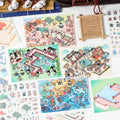 Journey to the West Series 3D Stereoscopic Decorative Stickers Creative Miniature Scene in Pack of 3