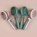 Removing Loose HairTangles and Knots Dog Cat Metal Pins Grooming Brush Pet Self-cleaning Slicker Brush for Shedding