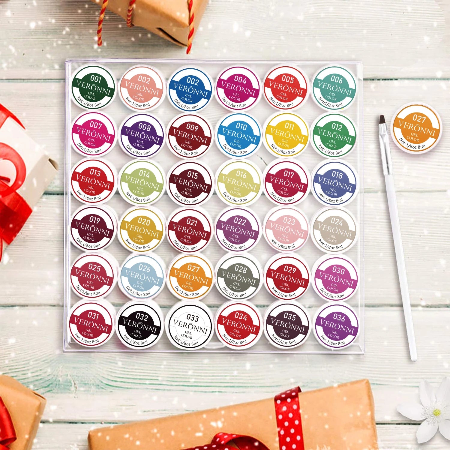 Colorful 36 Color Painting Gel With Brush Nail Pure Uv Color Gel Nail Gel Polish