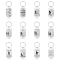 Hot Mother's Day Father's Day Graduation Season Christmas Gift Lettering Metal Keychain