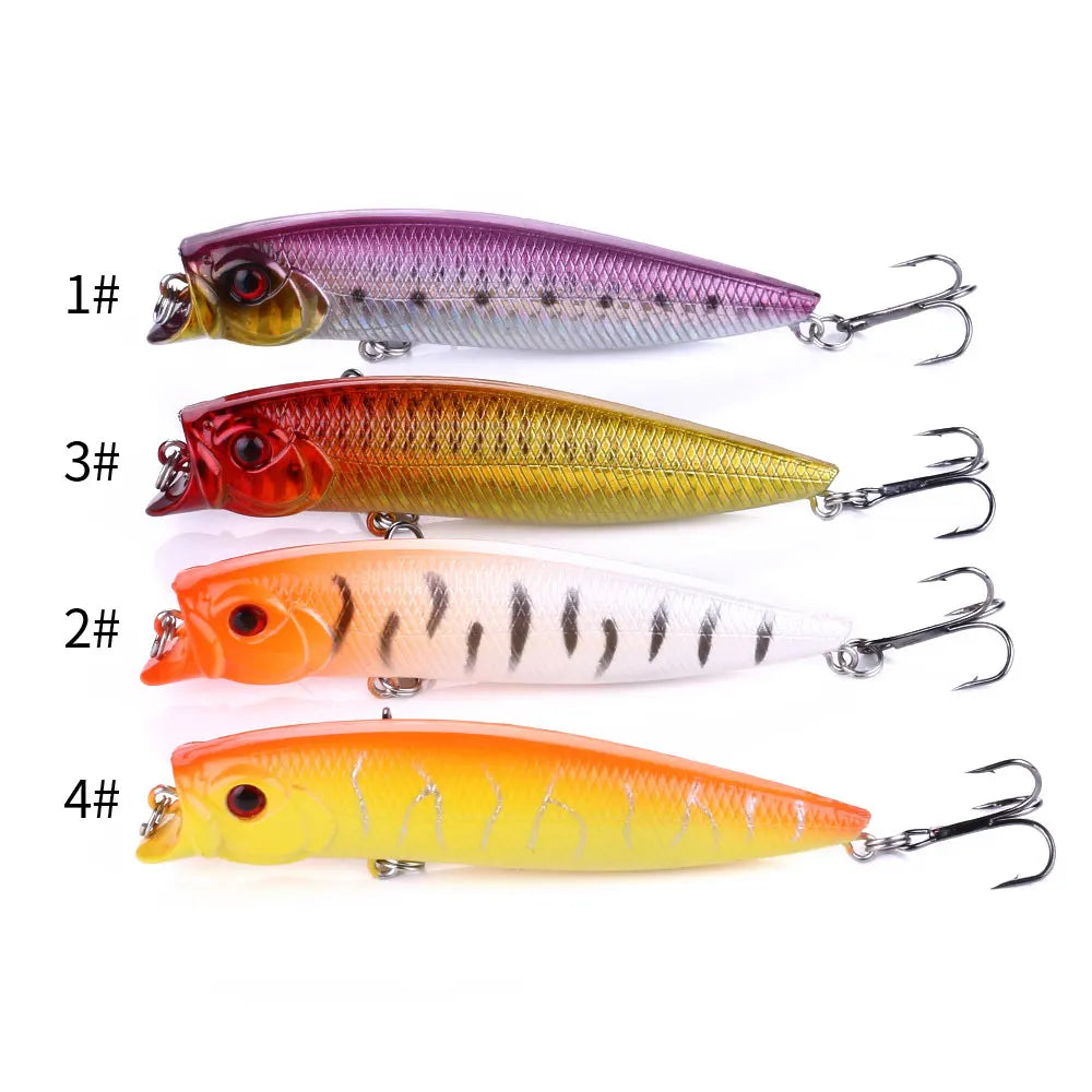 Wholesale Customized Popper Fishing Lure Colors Custom 9.5CM-11.7G-4# Popper Lure Bait for Fishing
