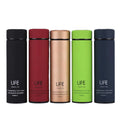 FX Factory 304 Stainless Steel Double Wall Water Bottle 500ml Rubber Coated Soft Touch Vacuum Flask Straight Thermos Lids