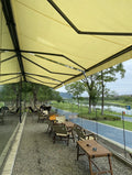 OEM Large Outdoor Retractable caravan 270 Awning Tent Outdoor windows Canopy Full Cassette Motorized Patio Awning