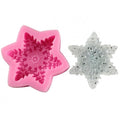 Hengya  Single Large Snowflake Shape Silicone Chocolate Soap Mould Cake Mold