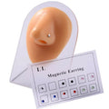 SC 12 Pieces Fashion Nonperforated Nose Ring Colorful Diamond Earrings New Style Magnetic Nose Ring for Women Men