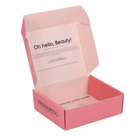 Small Customizable Corrugated Cardboard Shipping Boxes Matt Lamination for Face Cream Skincare Packaging Custom Logo Recyclable