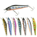 WEIHE 70mm 5.5g 8Colors Artificial Hard Minnow Bait ABS Plastic Floating Fishing Lure