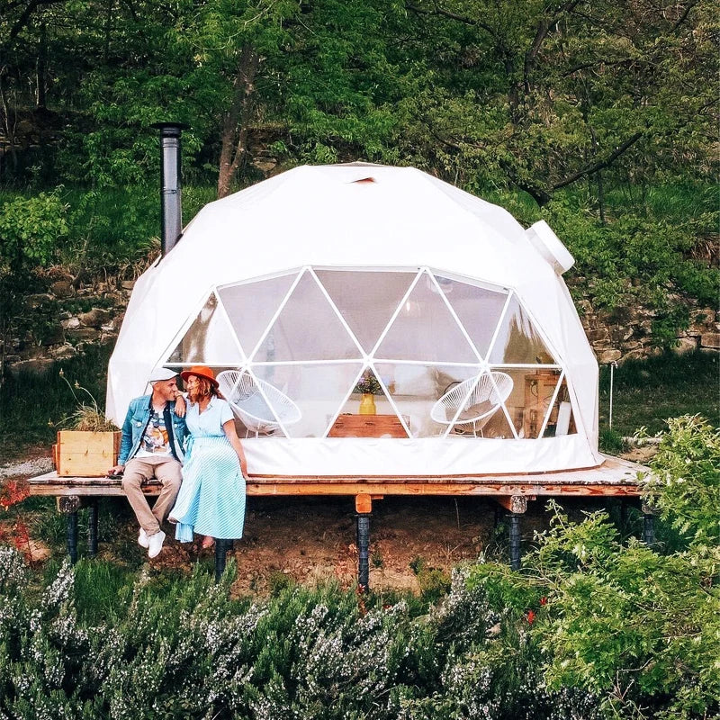 10m Outdoor Igloo Geodesic Dome Tent with Bathroom for Luxury Hotel Glamping