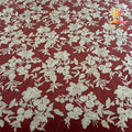 High End Eco-Friendly 100% Polyester Fancy Wedding Embroidered White Bridal Mesh Tulle Lace Fabric for Evening Dresses XM-BF1101