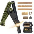Outdoor Survival Gear PVC/PET Portable Waterproof Fire Starter Striker for Emergency Use Camping Hiking Hunting (Scent Free)