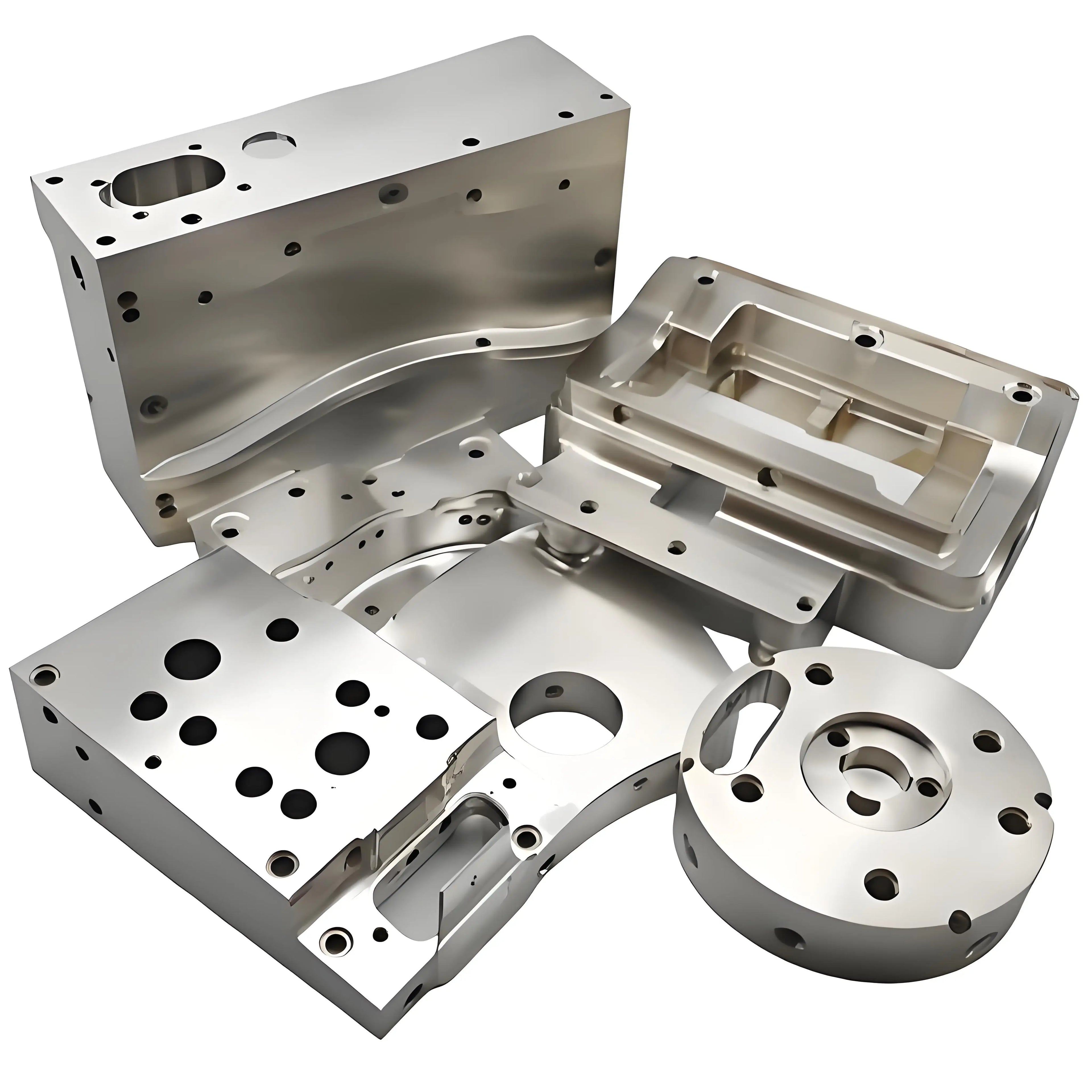 Factory 5 Axis Customized Drilling CNC Precision Machining Brass Aluminum Car Turning Steel Parts CNC Machining Milling Service